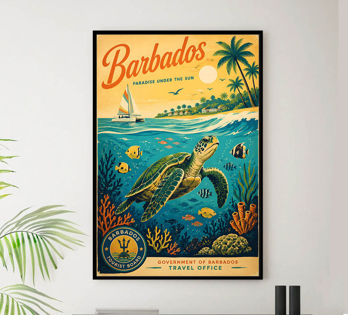Barbados - Tourism - v1 - Vintage Travel Poster