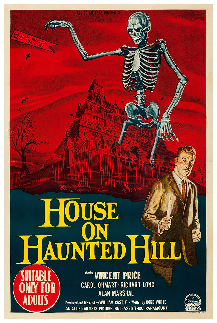 House on Haunted Hill 1959 - Australia - v2 - Classic Movie Poster