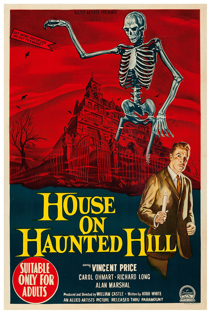 House on Haunted Hill 1959 - Australia - v2 - Classic Movie Poster