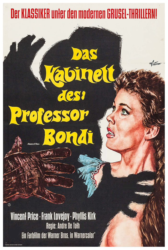 House of Wax 1953 - Germany - v3 - Classic Movie Poster