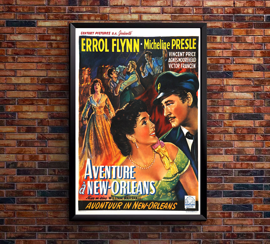 Adventures of Captain Fabian 1951 - Belgium - v1 - Classic Movie Poster