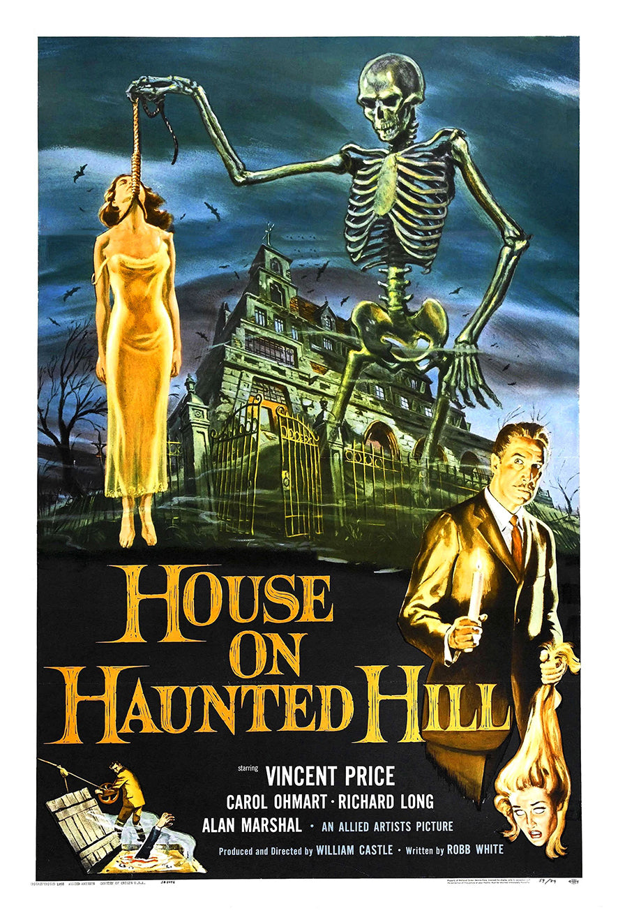 House on Haunted Hill 1959 - US - v1 - Classic Movie Poster
