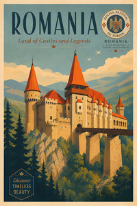 Romania - Tourism - v1 - Vintage Travel Poster