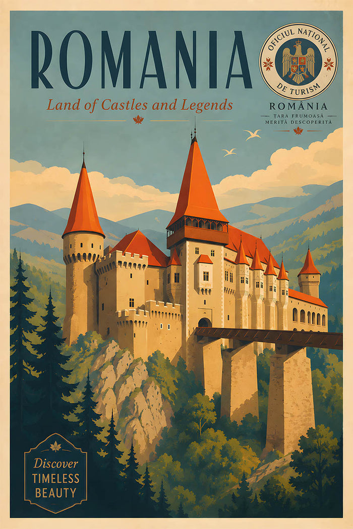 Romania - Tourism - v1 - Vintage Travel Poster
