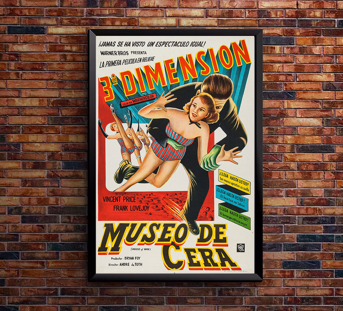 House of Wax 1953 - Argentina - v1 - Classic Movie Poster