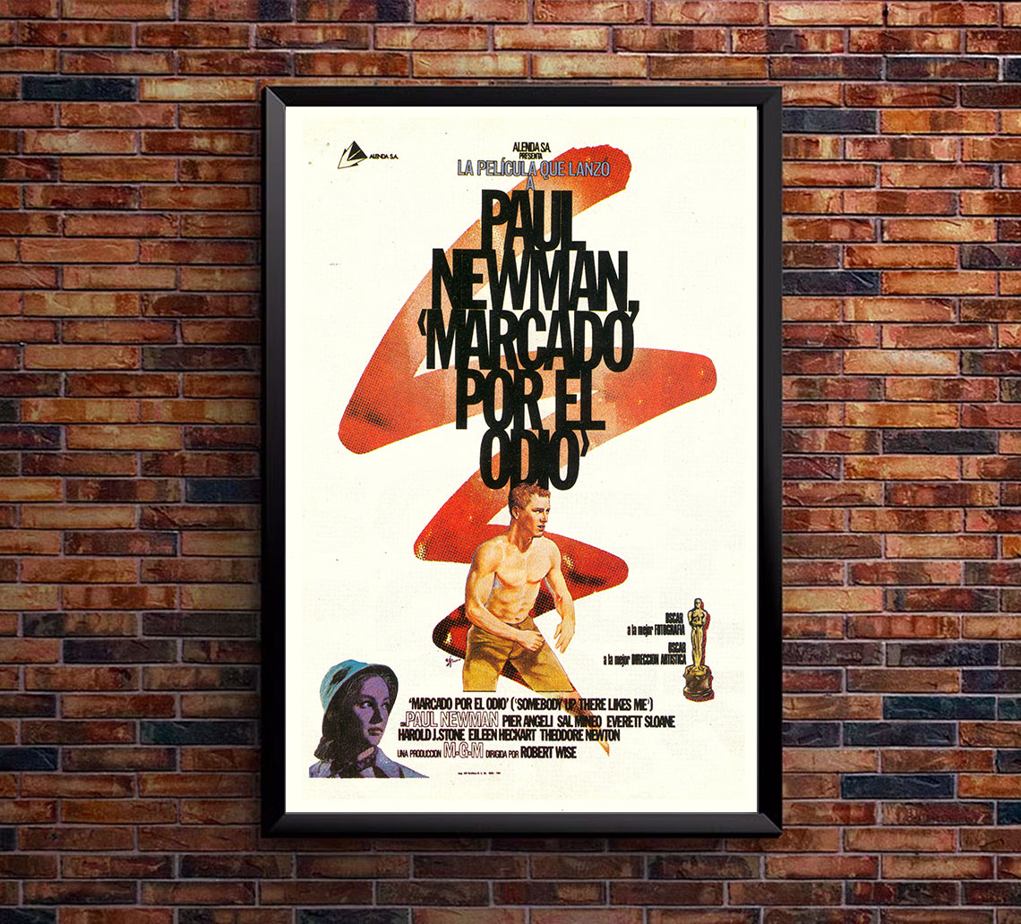 Somebody Up There Likes Me 1956 - Paul Newman - Spain - Classic Movie Poster