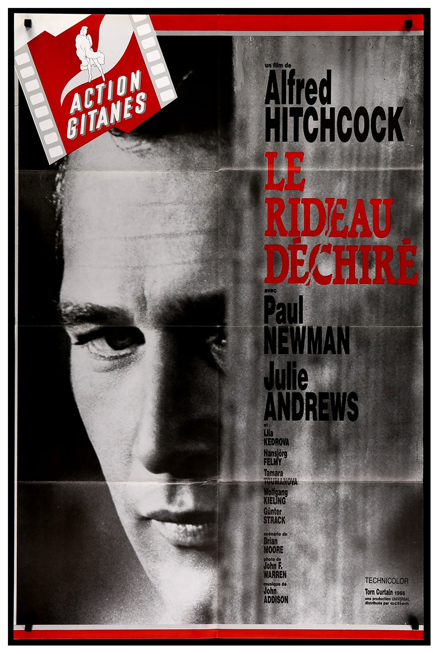 Torn Curtain 1966 - Paul Newman - France (2) - Classic Movie Poster