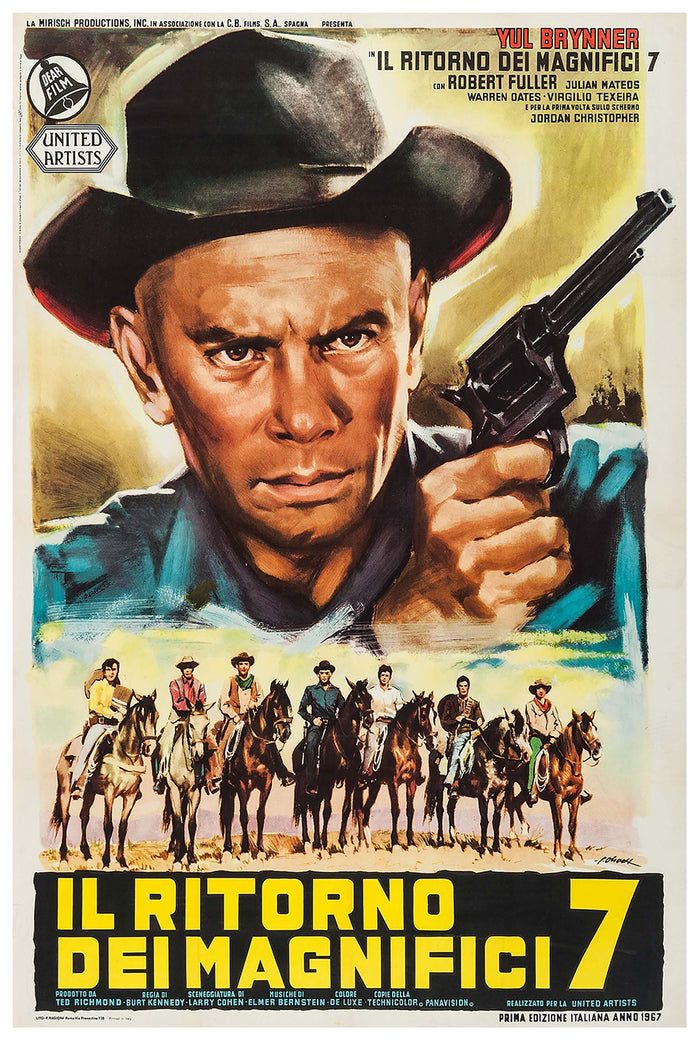 Return of the Seven 1966 - Italy - v1 - Classsic Movie Poster