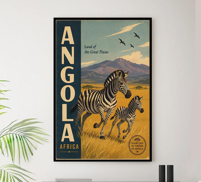Africa - Angola - Vintage Tourism Travel Poster