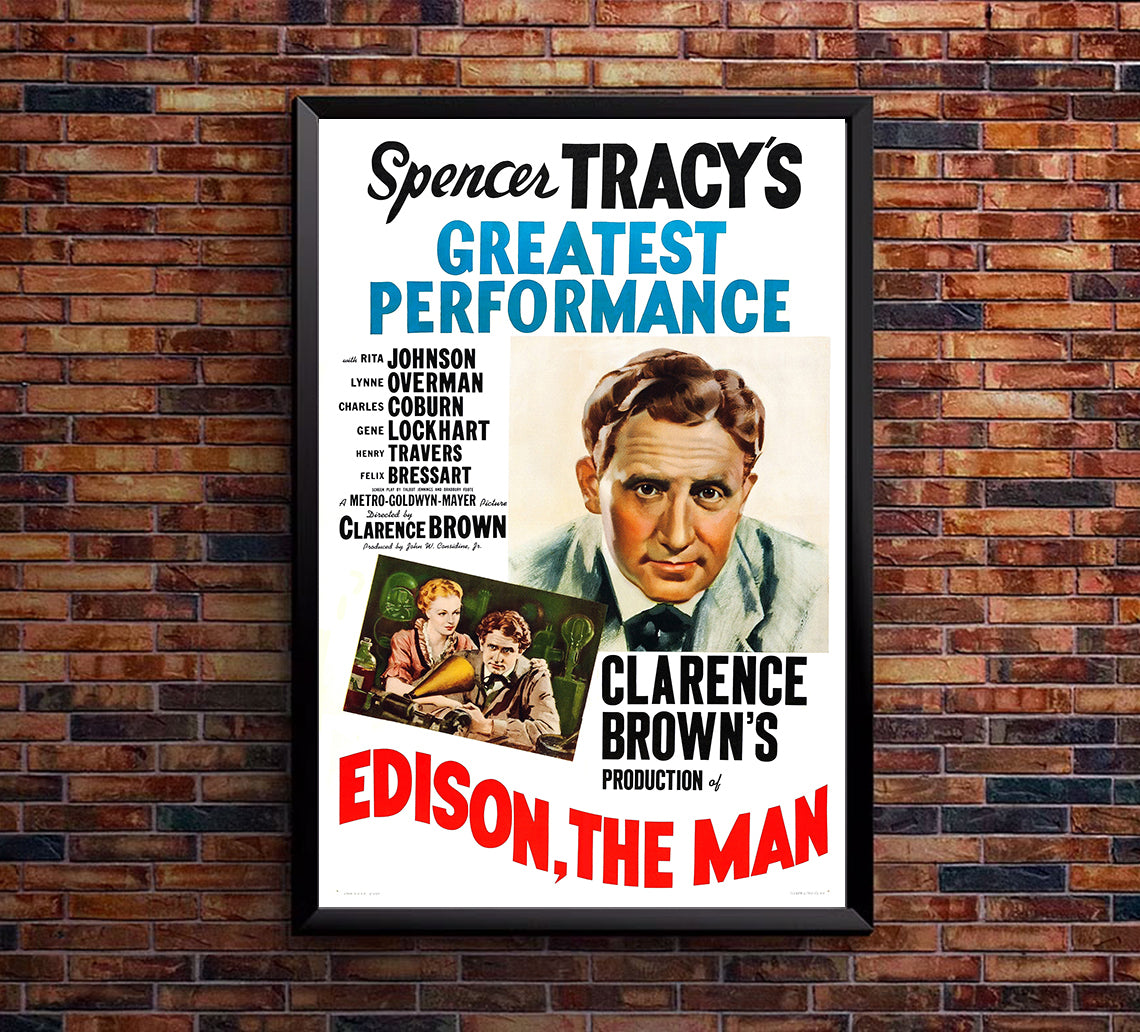 Edison, the Man 1940 - US - v2 - Classic Movie Poster