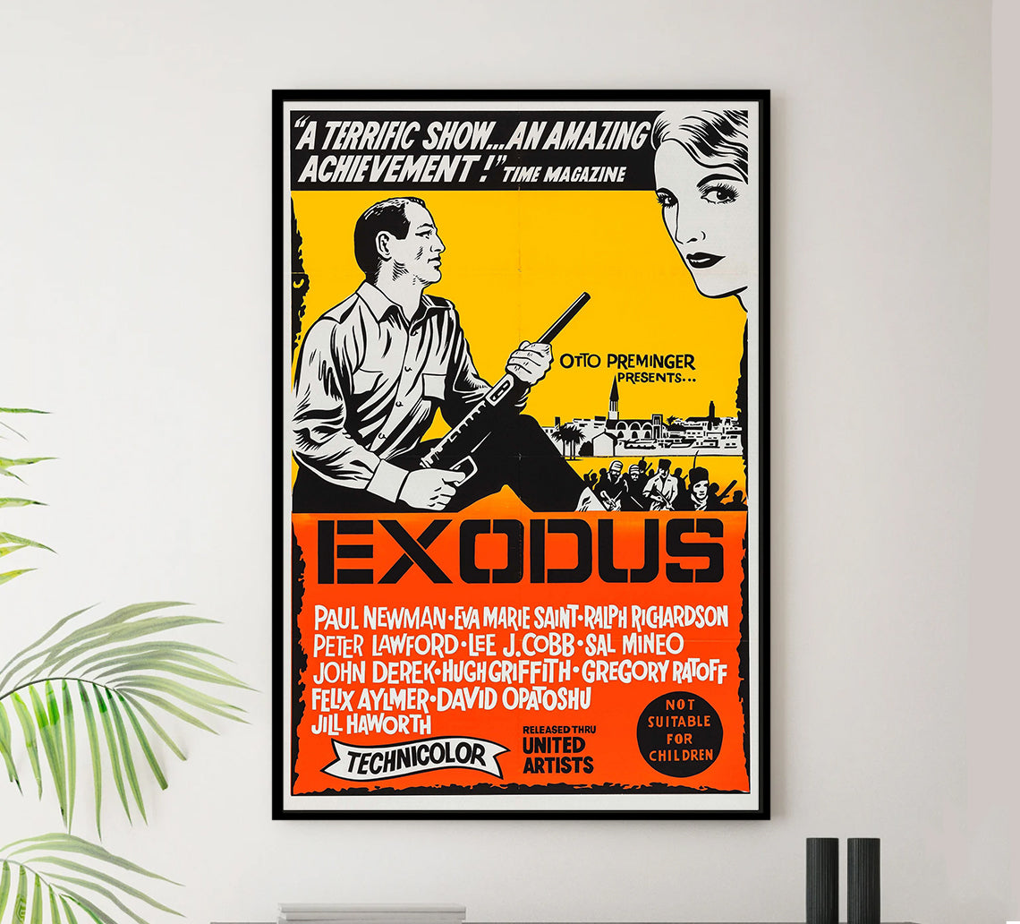 Exodus 1960 - Paul Newman - Australia - Classic Movie Poster