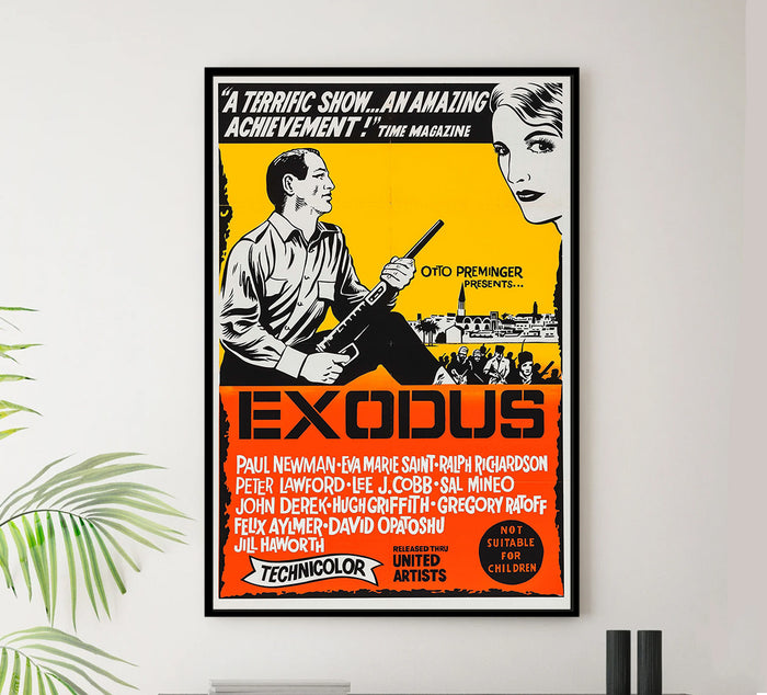 Exodus 1960 - Paul Newman - Australia - Classic Movie Poster