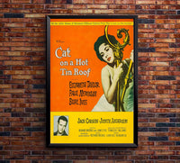 Cat on a Hot Tin Roof 1958 - Paul Newman - US (2) - Classic Movie Poster