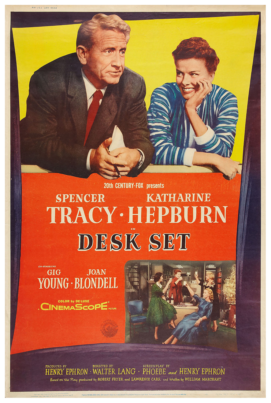 Desk Set 1957 - US - v3 - Classic Movie Poster