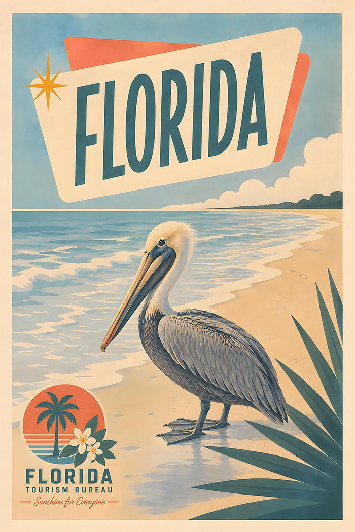 United States - Florida - Vintage Tourism Travel Poster