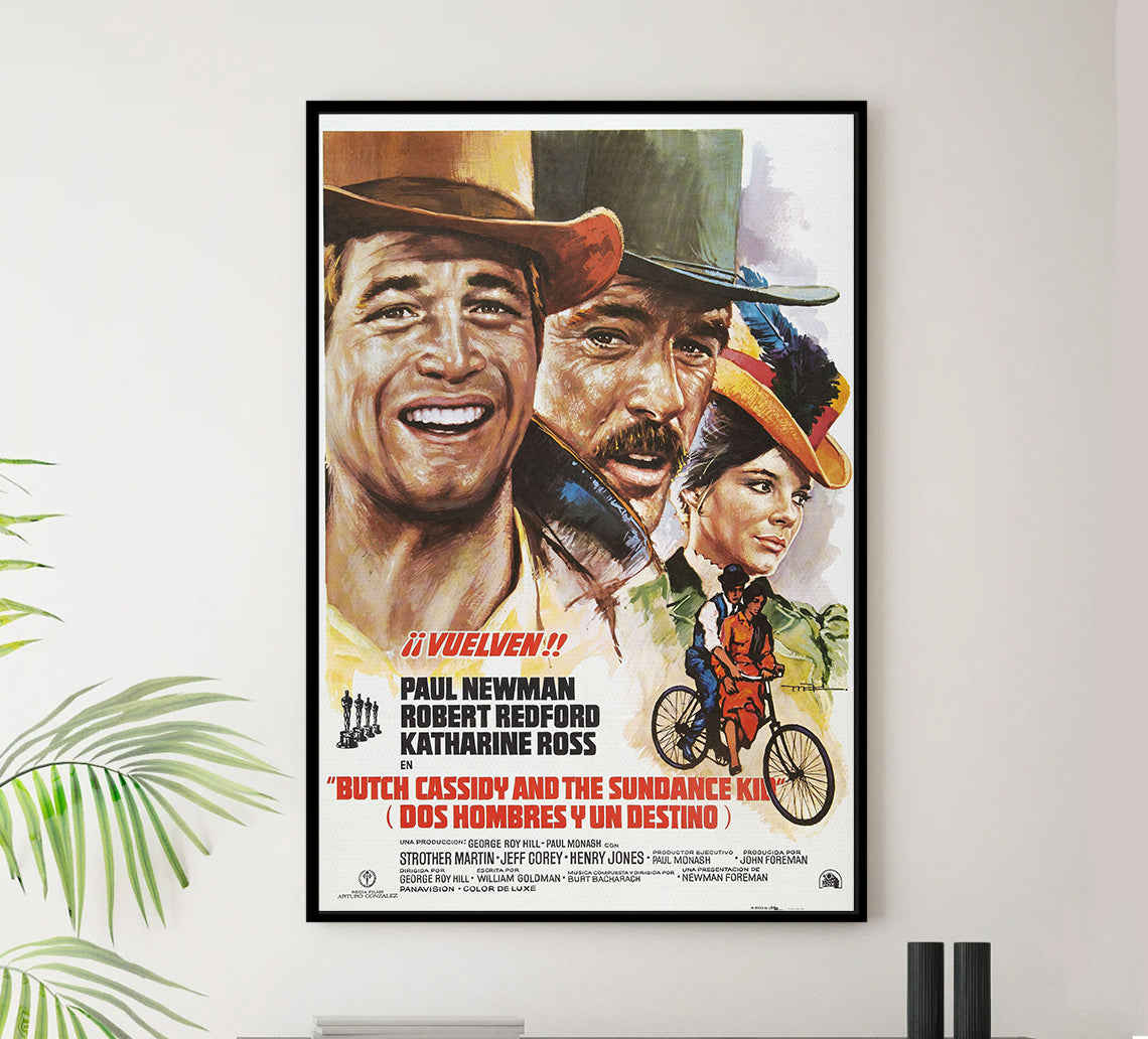 Butch Cassidy and the Sundance Kid 1969 - Paul Newman - Spain - Classic Movie Poster