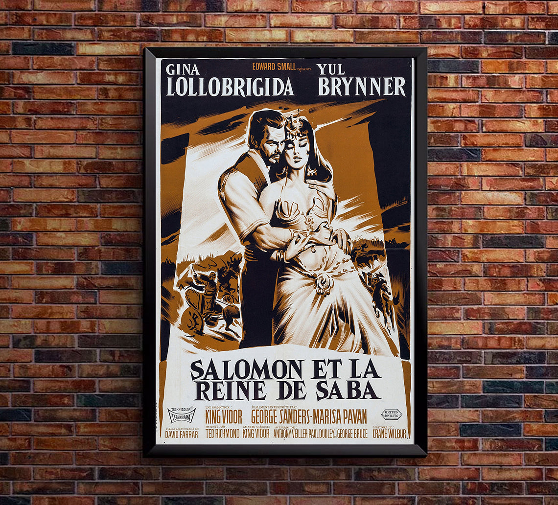 Solomon and Sheba 1959 - France - v2 - Classsic Movie Poster