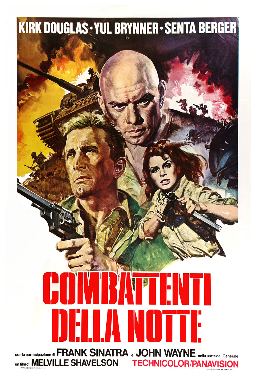 Cast a Giant Shadow 1966 - Italy - v2 - Classsic Movie Poster