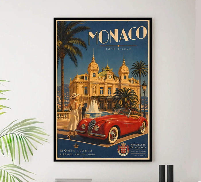 Monaco - Tourism - v1 - Vintage Travel Poster