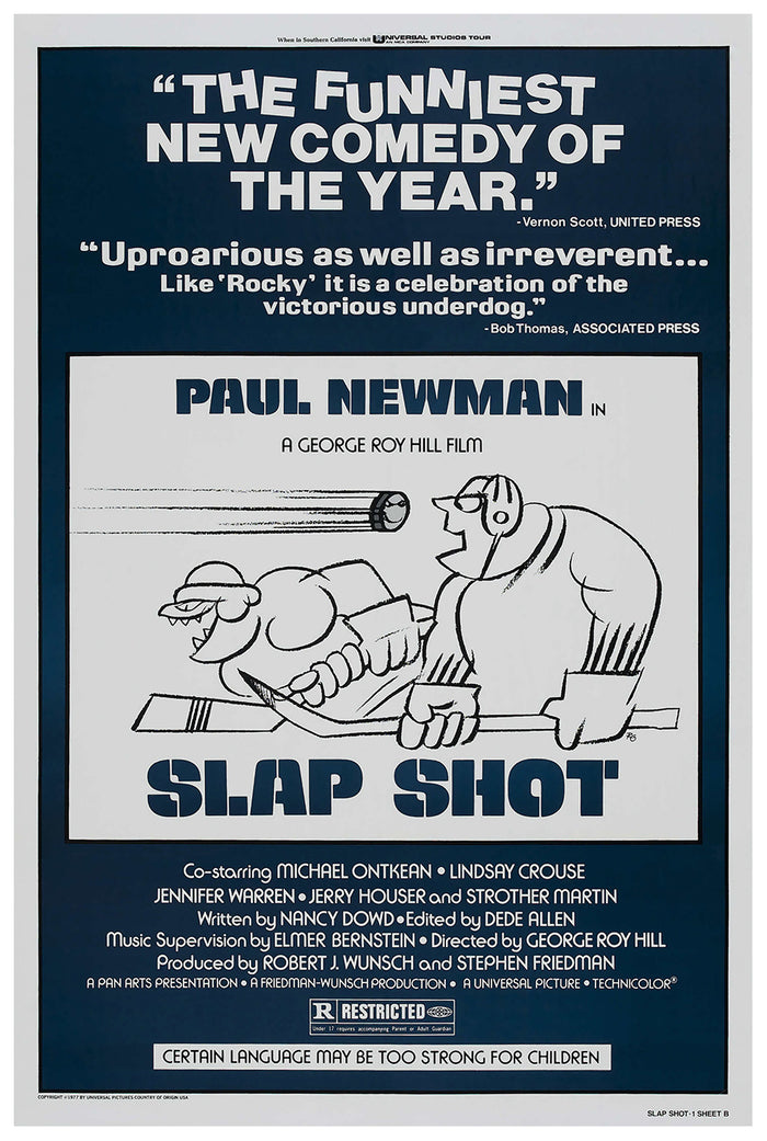 Slap Shot 1977 - Paul Newman - US (2) - Classic Movie Poster