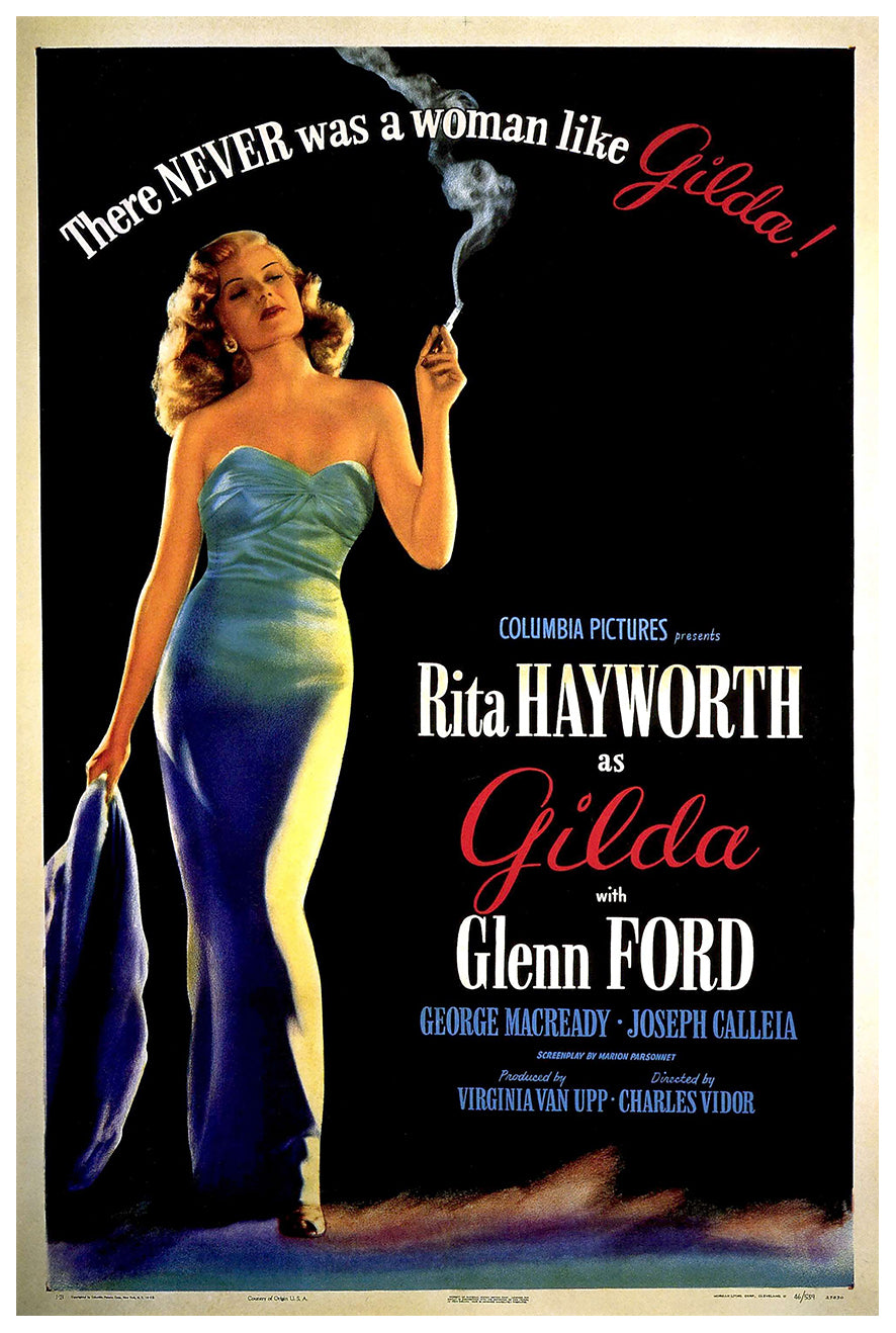 Gilda 1946 - Rita Hayworth - Classic Movie Poster