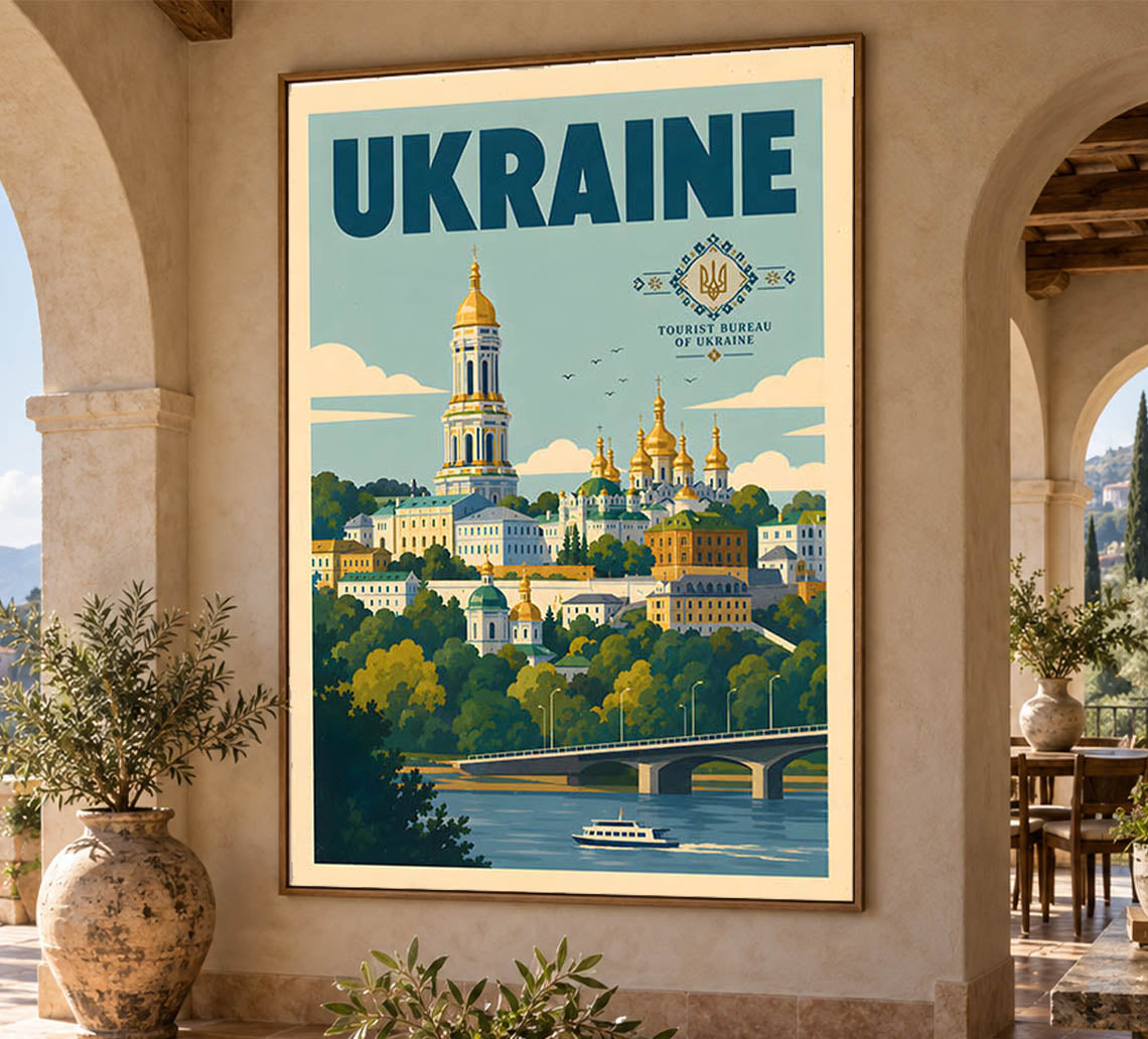 Ukraine - Tourism - v1 - Vintage Travel Poster
