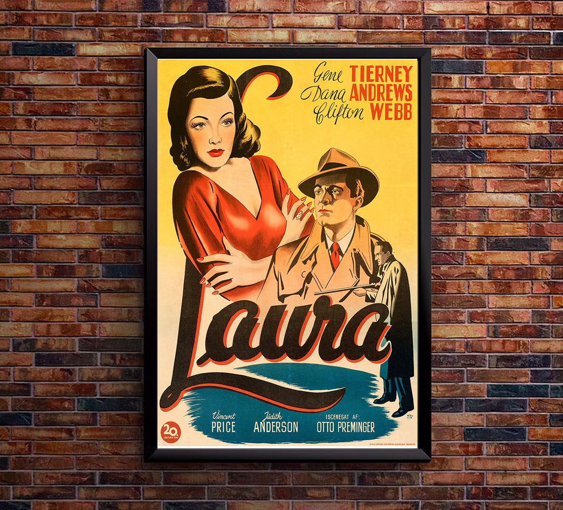 Laura 1944 - Denmark - v1 - Classic Movie Poster