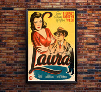 Laura 1944 - Denmark - v1 - Classic Movie Poster