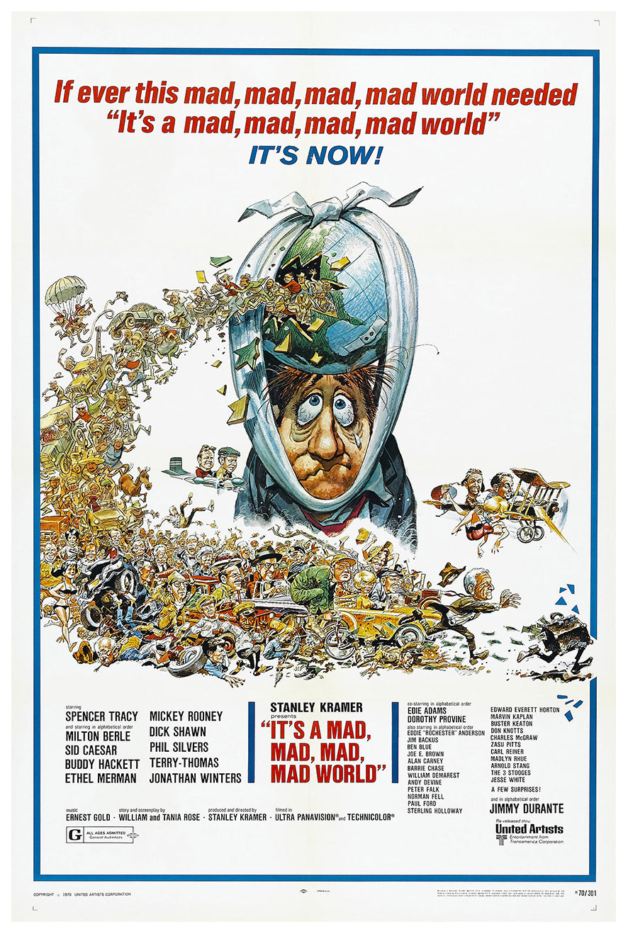 It's a Mad Mad Mad Mad World 1963 - US - v5 - Classic Movie Poster