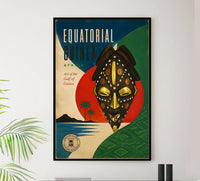 Africa - Equatorial Guinea - Vintage Tourism Travel Poster