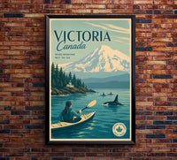 Canada- Victoria 2 - Vintage Tourism Travel Poster