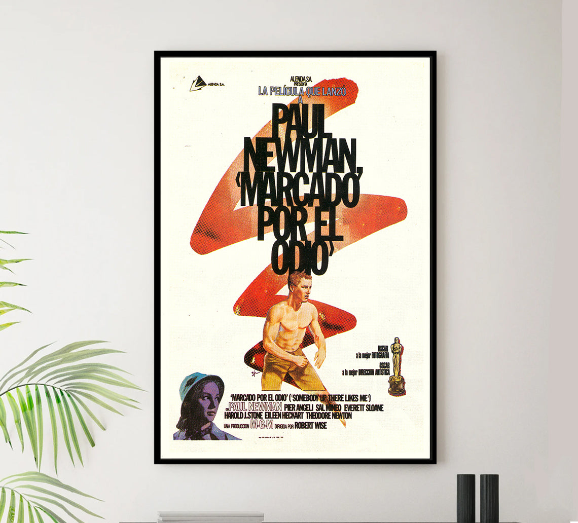 Somebody Up There Likes Me 1956 - Paul Newman - Spain - Classic Movie Poster