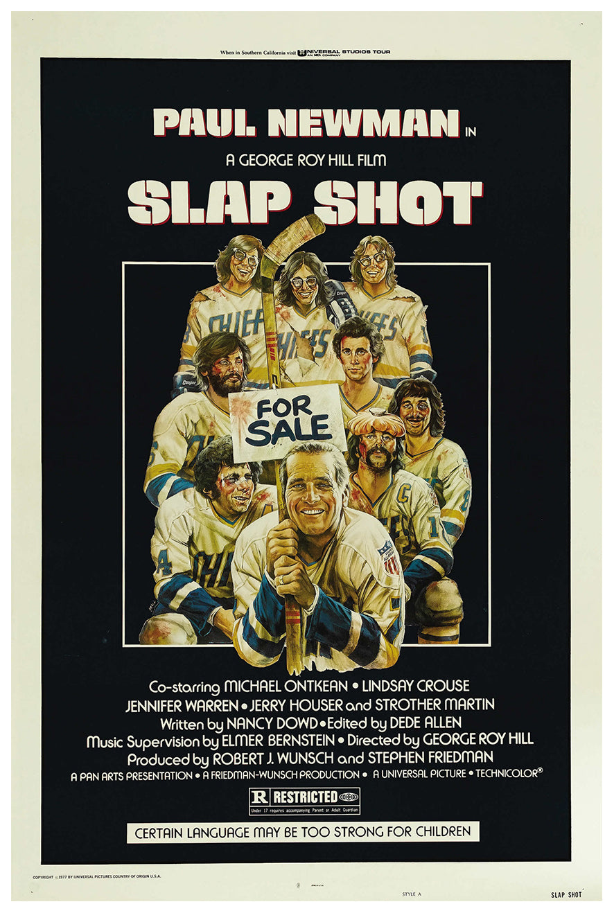 Slap Shot 1977 - Paul Newman - US - Classic Movie Poster