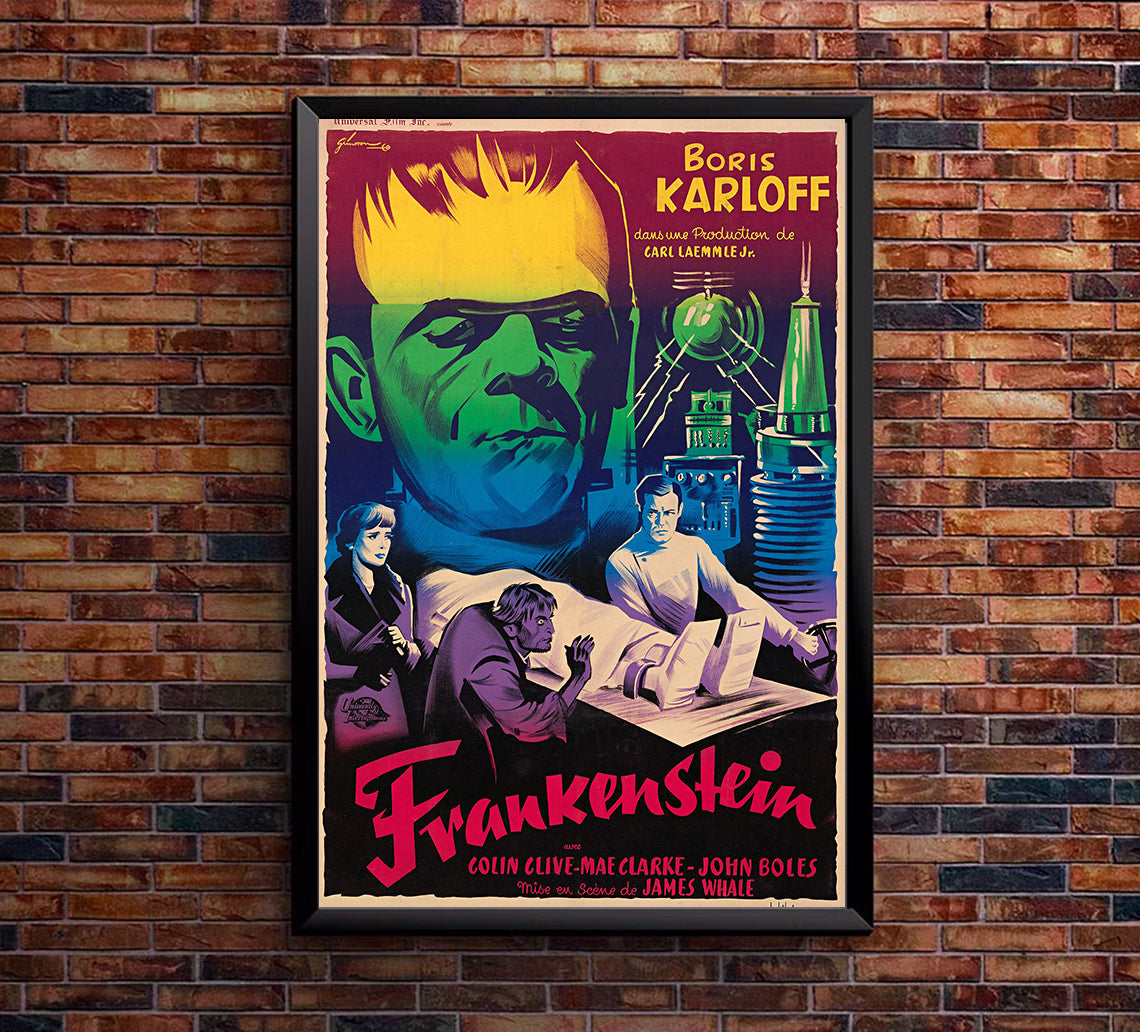 Frankenstein 1931 - France - v1 - Classic Movie Poster