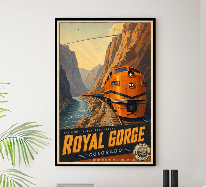 Colorado - Royal Gorge - Vintage Tourism Travel Poster