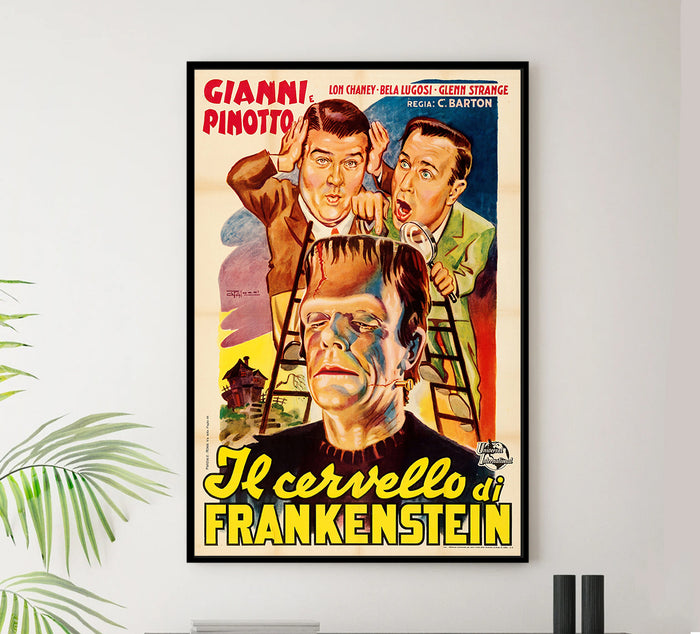 Bud Abbott Lou Costello Meet Frankenstein 1948 - Italy - v1 - Classic Movie Poster