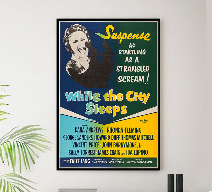 While the City Sleeps 1956 - US - v4 - Classic Movie Poster