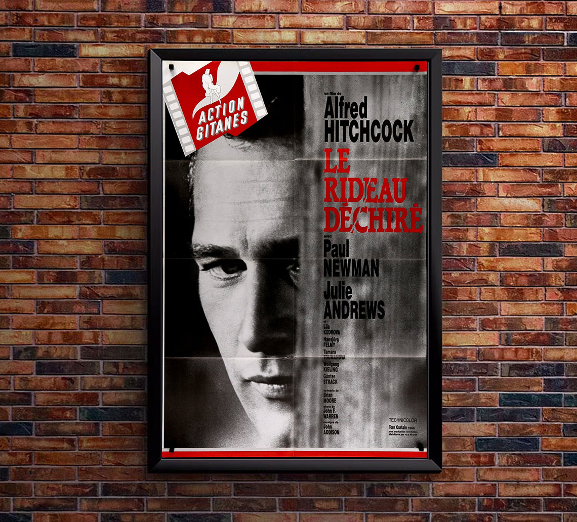 Torn Curtain 1966 - Paul Newman - France (2) - Classic Movie Poster