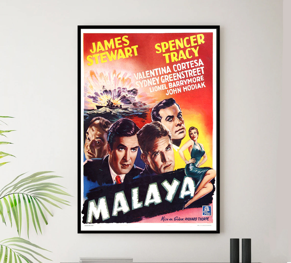 Malaya 1949 - Belgium - v1 - Classic Movie Poster