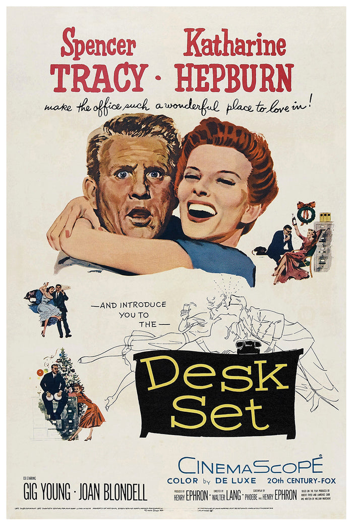 Desk Set 1957 - US - v1 - Classic Movie Poster