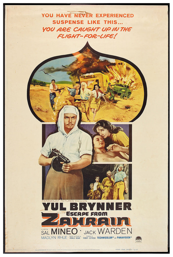 Escape from Zahrain 1962 - US - v1 - Classsic Movie Poster