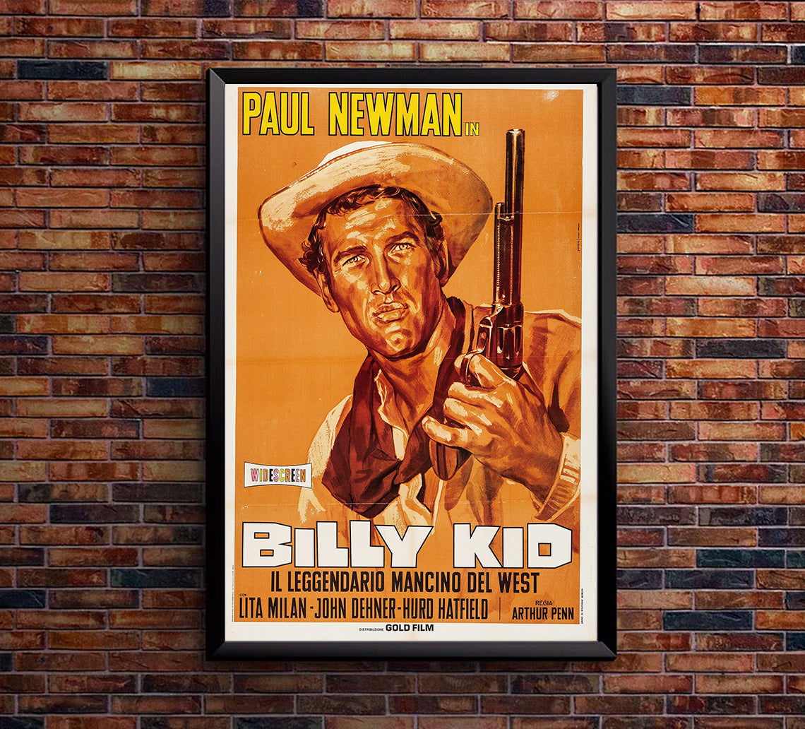 The Left Handed Gun 1958 - Paul Newman - Italy - Classic Movie Poster