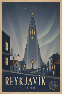Iceland - Tourism - v1 - Vintage Travel Poster