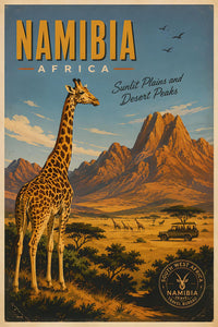 Africa - Namibia - Vintage Tourism Travel Poster
