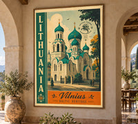 Lithuania - Tourism - v1 - Vintage Travel Poster