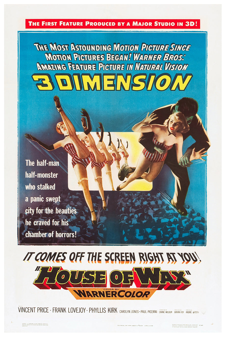 House of Wax 1953 - US - v5 - Classic Movie Poster