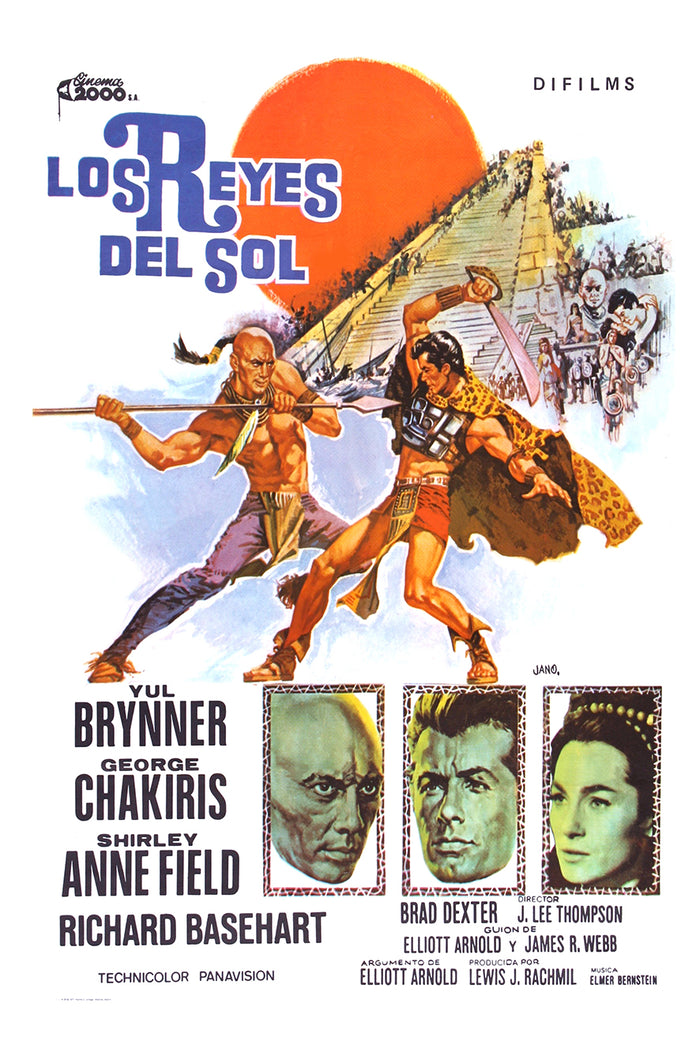 Kings of the Sun 1963 - Spain - v2 - Classsic Movie Poster