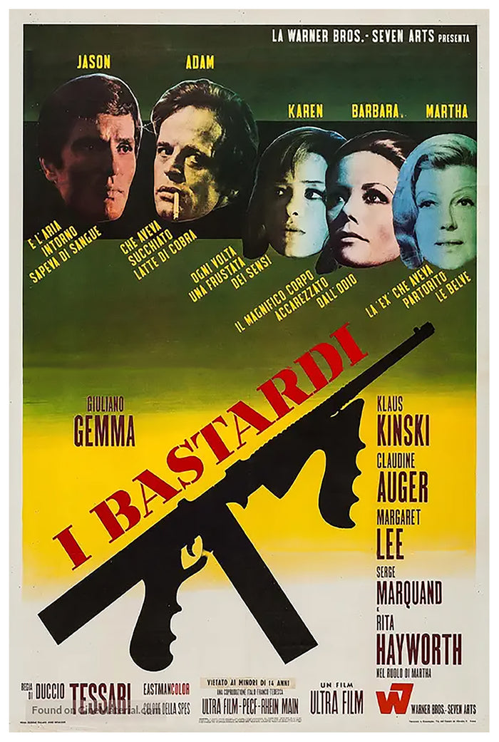I bastardi 1968 - Rita Hayworth - US - Classic Movie Poster