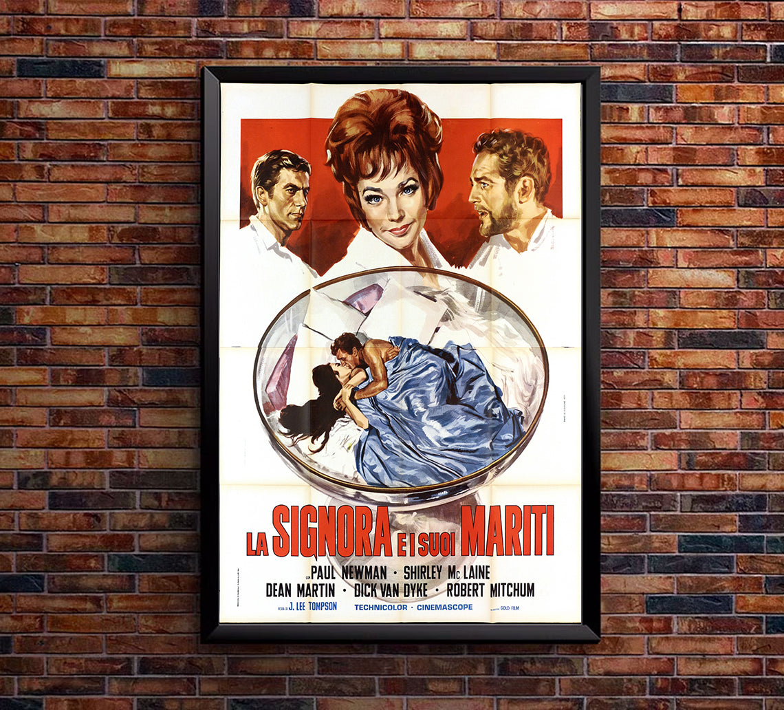 What a Way to Go! 1964 - Paul Newman - Italy (2) - Classic Movie Poster