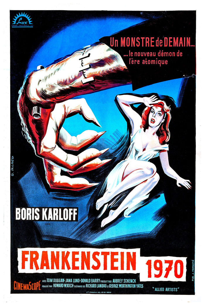 Frankenstein - 1970 1958 - France - v1 - Classic Movie Poster